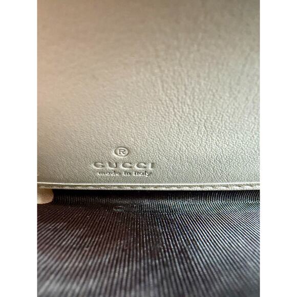 GUCCI Guccissima Leather Zip Around Wallet White Embossed GG Continental | COA - Picture 7 of 13